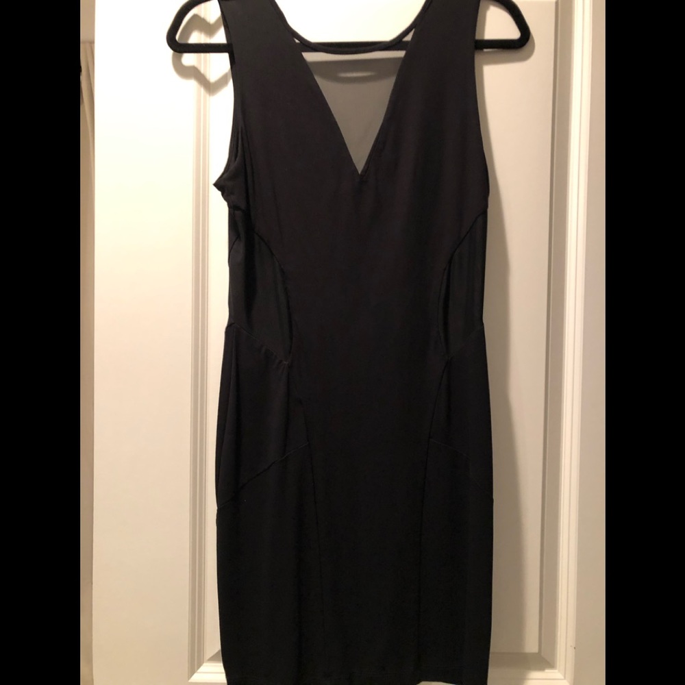 Black mini dress